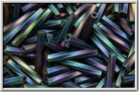 MTWB-4-0401fr, MIYUKI Twisted Bugles, Nr. 4 (12mm), black, op., matte, AB, 10g