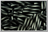 MTWB-4-0401f, MIYUKI Twisted Bugles, Nr. 4 (12mm), black, op., matte, 10g