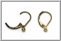 Klappbrisur "einfach", 16x10mm, messingfb., Messing, 1 Paar