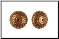Perlenkappe (-cone) "Acorn", 5x13mm, kupferfb., Messing, 1 Stk.
