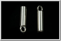 Endh�lse "einfach", 15x3,1mm, silberfb., 925er Silber, 2 Stk.