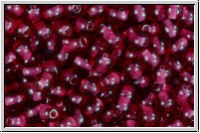 b�hm. Glasperle, rund, 4mm, wine, trans., 50 Stk.