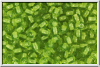 b�hm. Glasperle, rund, 4mm, lime green, trans., 50 Stk.
