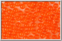 b�hm. Glasperle, rund, 4mm, orange, trans., 50 Stk.