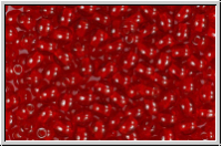 b�hm. Glasperle, rund, 4mm, siam, lt., trans., 50 Stk.