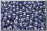 b�hm. Glasperle, rund, 4mm, crystal, trans., vega luster, 50 Stk.