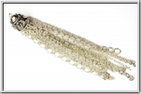 Quaste "Bl�mchenkappe", ca. 11cm, silberfb., Metall, 1 Stk.