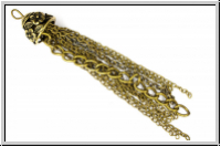 Quaste "Bl�mchenkappe", ca. 9cm, antikmessingfb., Metall, 1 Stk.