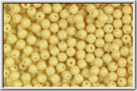 b�hm. Glasperle, rund, 3mm, beige, opaque, 50 Stk.