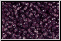 b�hm. Glasperle, rund, 3mm, amethyst, transparent, 50 Stk.