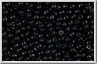 b�hm. Glasperle, rund, 3mm, black, opaque, 50 Stk.