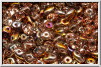 SD-00030-29500, SuperDuo Beads, crystal, trans., half sliperit, 10g