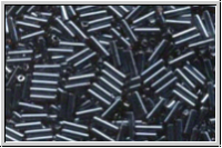 MBU-2-0083, MIYUKI Bugles, Nr. 2 (6mm), hematite, met., 10 g