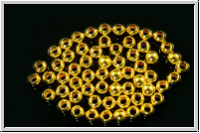 Quetschperlen, rund, 2,5mm, vergoldet, 925er Silber, 25 Stk.