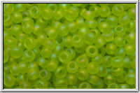 R-11-0164f, TOHO Rocailles, 11/0, lime green, trans., matte, AB, 10g