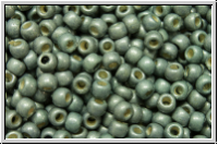 R-11-0565fPF, TOHO Rocailles, 11/0, blue slate, galv., met., perm.-finish, matte, 10g