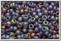 RR-11-0135fr, MIYUKI Rocailles, 11/0, brown, trans., matte, AB, 10g