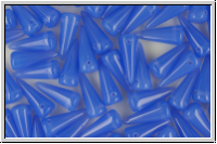 Spike Beads, 5x13mm, sapphire, opal, 10 Stk.