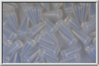 Spike Beads, 5x13mm, white, opal, 10 Stk.
