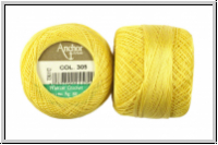 Spitzen-H�kelgarn ANCHOR, Baumwolle, St�rke 80, Farbe 0305, goldgelb, 5g