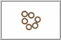 Biegeringe, antikkupferfarben, Messing, 5x1,0mm, 20 Stk.