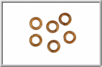 Biegeringe, antikkupferfarben, Messing, 6x1,2mm, 20 Stk.