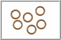Biegeringe, antikkupferfarben, Messing, 8x1,2mm, 20 Stk.