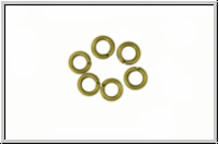 Biegeringe, antikmessingfarben, Messing, 5x1,0mm, 20 Stk.