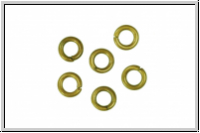 Biegeringe, antikmessingfarben, Messing, 6x1,2mm, 20 Stk.