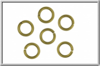Biegeringe, antikmessingfarben, Messing, 8x1,2mm, 20 Stk.