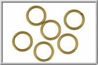 Biegeringe, antikmessingfarben, Messing, 10x1,2mm, 20 Stk.