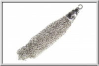 Quaste "Oriental", ca. 7cm, antiksilberfb., Tibetsilber, 1 Stk.