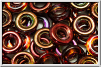 Glasring, 9x1,3mm, crystal, trans., magic wine, 10 Stk.