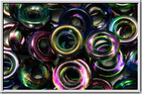 Glasring, 9x1,3mm, crystal, trans., magic blue/purple, 10 Stk.