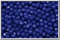 B�hm. Glasschliffperle, feuerpol., 3mm, blue, op., 50 Stk.