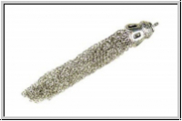 Quaste "Bl�tenkelch", ca. 7cm, antiksilberfb. Metall, 1 Stk.