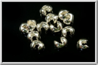 Kaschierperlen, "Crimp Cover", 4mm, silberfb., 925er Silber, 1 Stk.