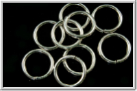 Biegeringe, rund, 08x1mm, silberfb., 925er Silber, 2 Stk.