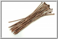 Kopf-/Nietstifte, 50/0,7mm, antikkupferfb., Messing, 20 Stk.