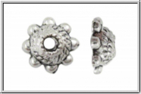 Perlenkappe "Bridget", 8x3,2mm, antiksilberfb., Tibetsilber, 10 Stk.
