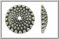 Perlenkappe "Sonnenrad", 15,5x3,6mm, antiksilberfb., Tibetsilber, 2 Stk.