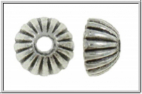 Perlenkappe "Heidi", 8,5x4,4mm, antiksilberfb., Tibetsilber, 2 Stk.