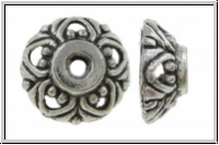 Perlenkappe "Nicki", 10x4mm, antiksilberfb., Tibetsilber, 10 Stk.