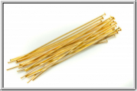 Kopf-/Nietstifte, 50/0,7mm, goldfb., Messing, 20 Stk.
