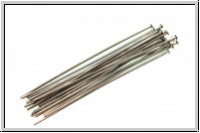 Kopf-/Nietstifte, 50/0,7mm, hematitefb., Messing, 20 Stk.
