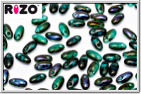 RZ-50730-22201, RIZO Perlen, emerald, trans., half azuro, 10 g