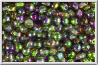 b�hm. Glasperle, rund, 4mm, crystal, trans., magic orchid, 50 Stk.