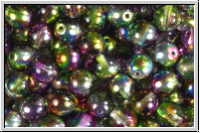 b�hm. Glasperle, rund, 6mm, crystal, trans., magic orchid, 25 Stk.