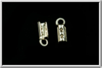 Crimpenden, folding, 8,5x3mm, silberfb., 925er Silber, 2 Stk.
