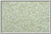 RR-15-0284, MIYUKI Rocailles, 15/0, crystal, trans., white-ld., AB, 5g